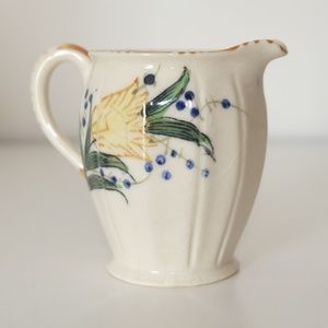 Vintage Porcelain Floral Milk Pitcher Japan